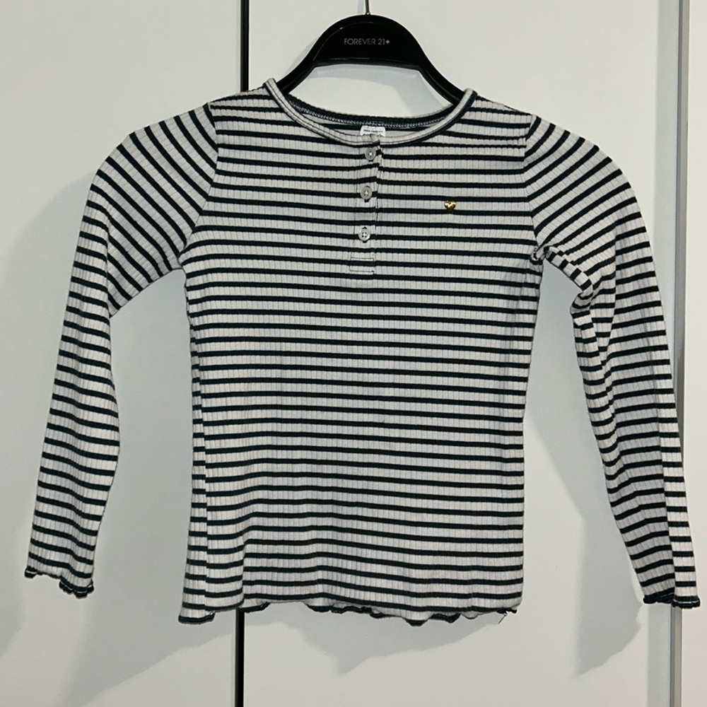 CARTERS KIDS Dark Blue Striped Long-Sleeve